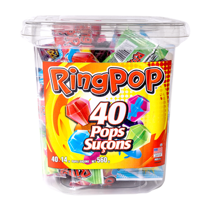 Ring Pop Variety Pack, 40 pk., 560 Grams