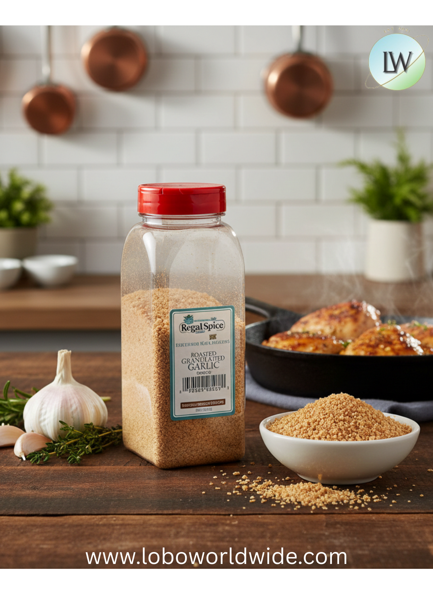 Regal Roasted Garlic Granules (Various Sizes)