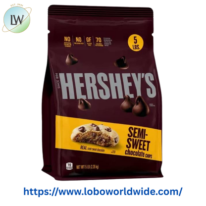 Hershey's Semi-Sweet Baking Chips, 1M, 5 lb.