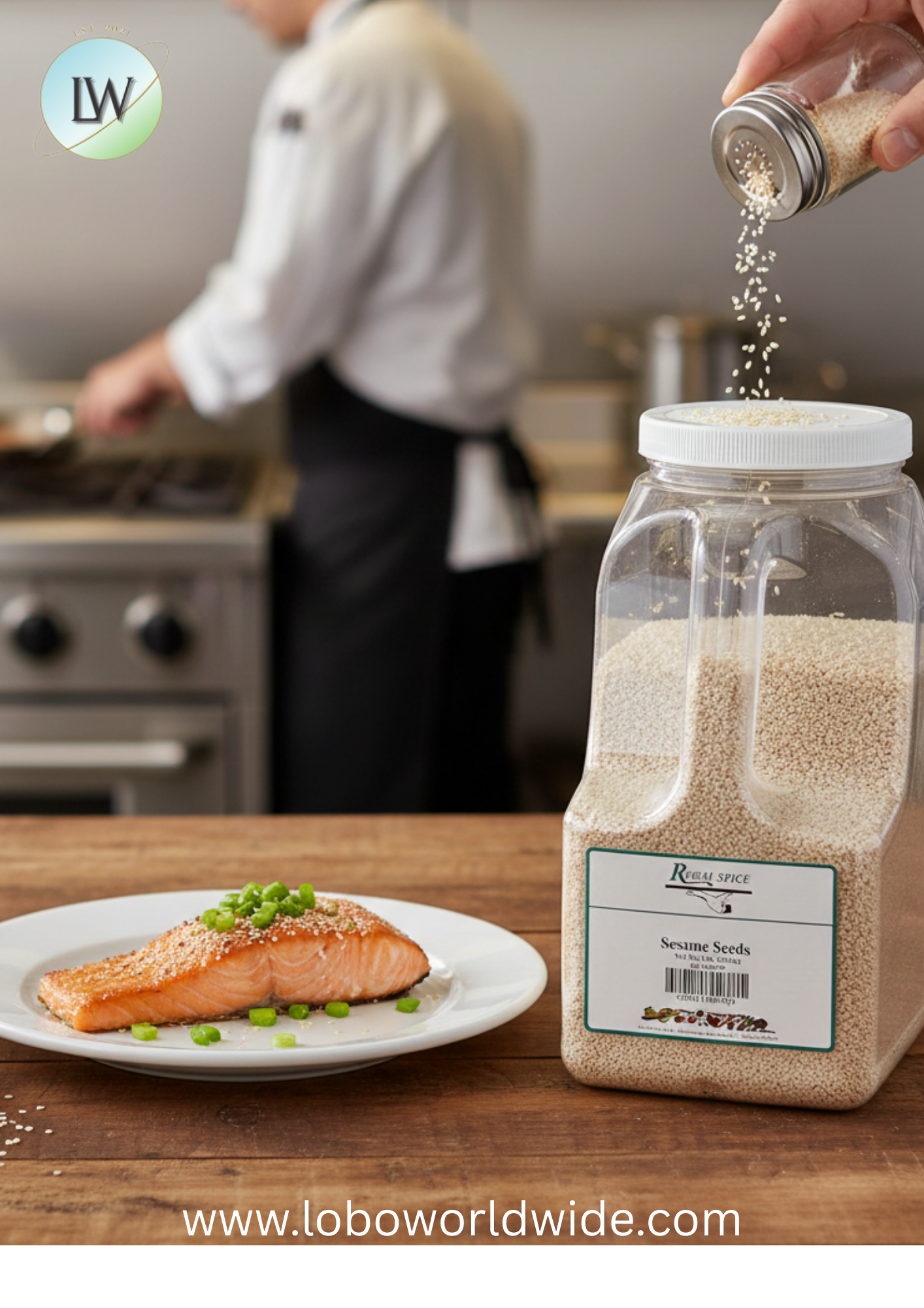 Regal White Sesame Seeds (Various Sizes)