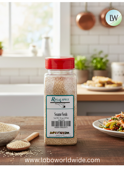 Regal White Sesame Seeds (Various Sizes)