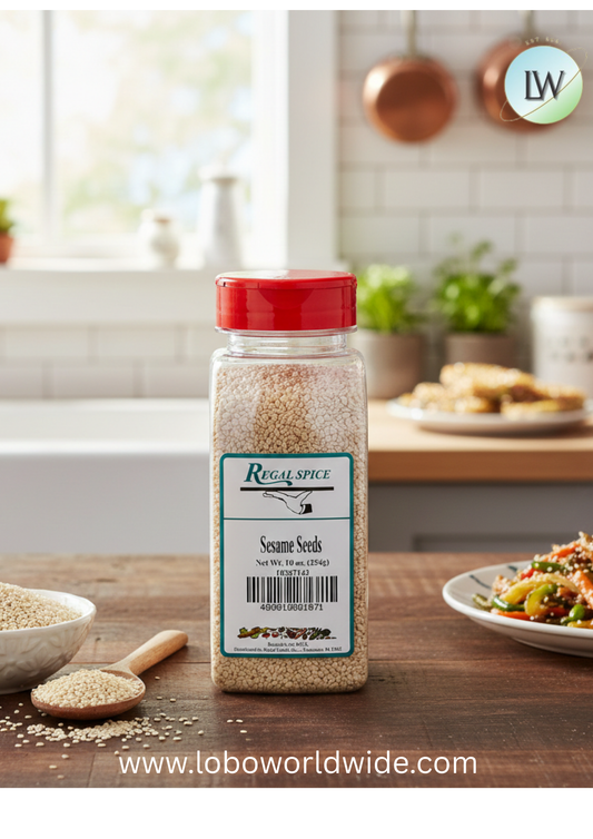 Regal White Sesame Seeds (Various Sizes)
