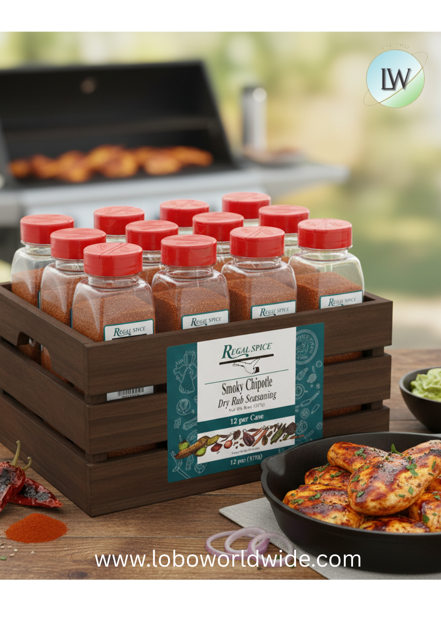 Regal Smoky Chipotle Dry Seasoning Rub 8 oz