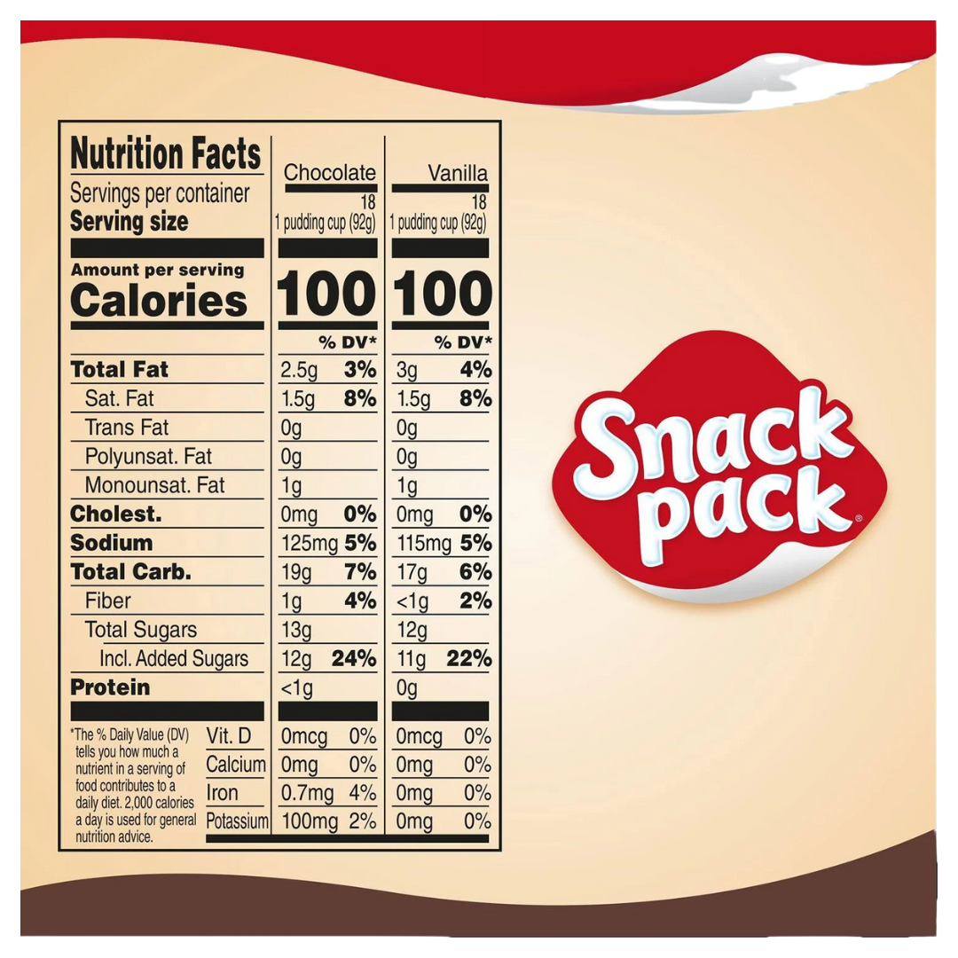 Snack Pack Pudding Variety Pack, 3.25 oz., 36 pk.