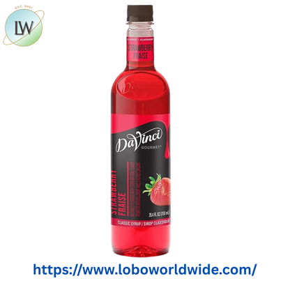 DaVinci Gourmet Classic Strawberry Flavoring / Fruit Syrup 750 mL