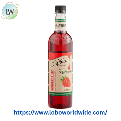 DaVinci Gourmet All-Natural Strawberry Flavoring / Fruit Syrup 750 mL