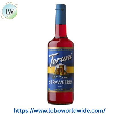 Torani Sugar Free Strawberry Flavoring / Fruit Syrup 750 mL