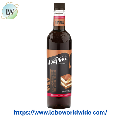 DaVinci Gourmet Classic Tiramisu Flavoring Syrup 750 mL
