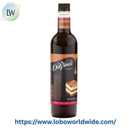 DaVinci Gourmet Classic Tiramisu Flavoring Syrup 750 mL