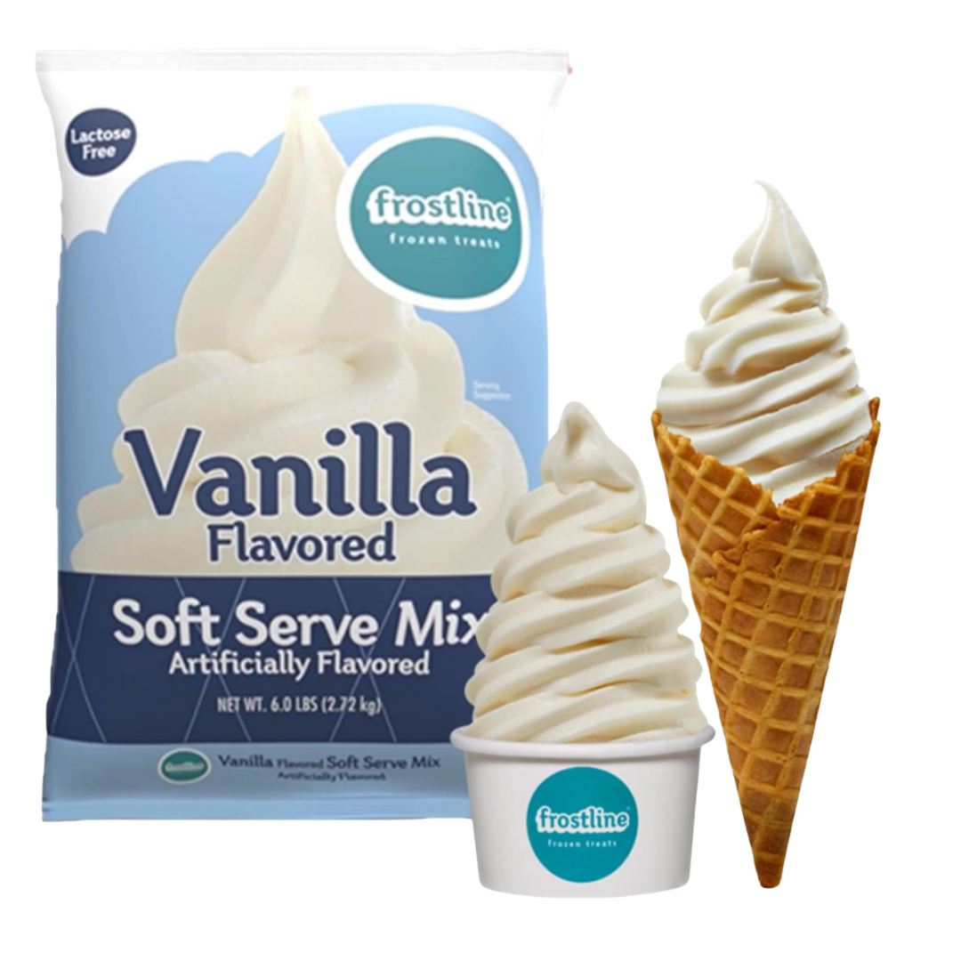 Frostline Vanilla Soft Serve Ice Cream Mix, 6 Pounds