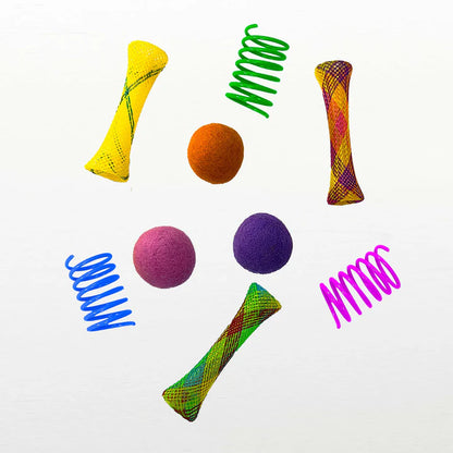 Cat Wacky Pack including Cat Balls, Springs, and Tubes in Catnip