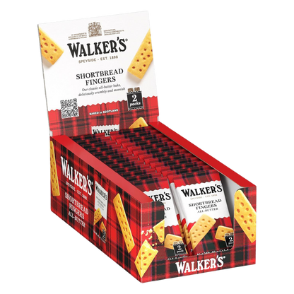 Walkers Shortbread Fingers, 2-Count Cookies Packages (Pack of 24)