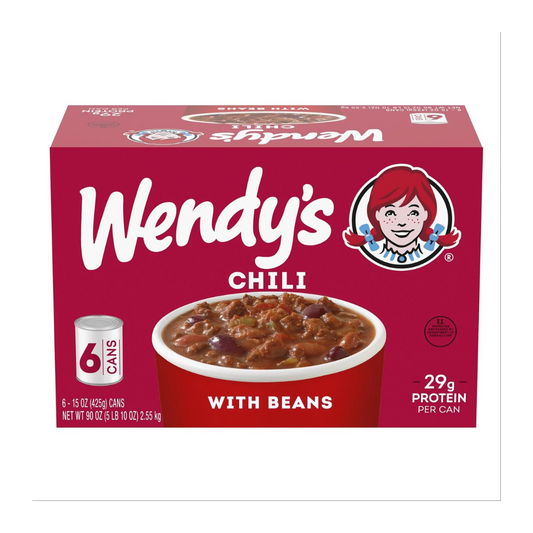 Wendy's Chili With Beans, 15 oz., 6 pk.