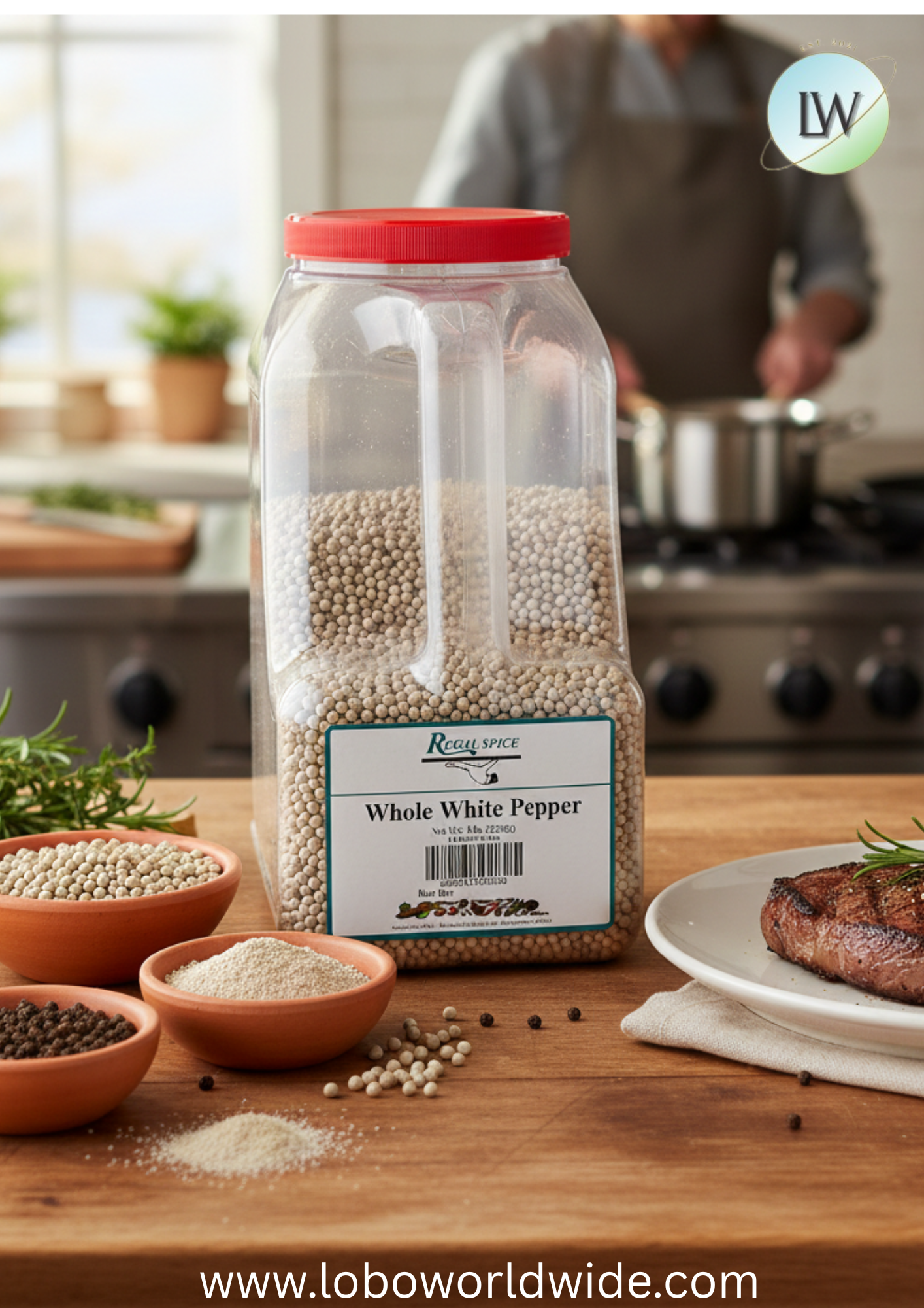 Regal Whole White Peppercorn (Various Sizes)