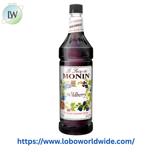 Monin Premium Wildberry Flavoring Syrup 1 Liter