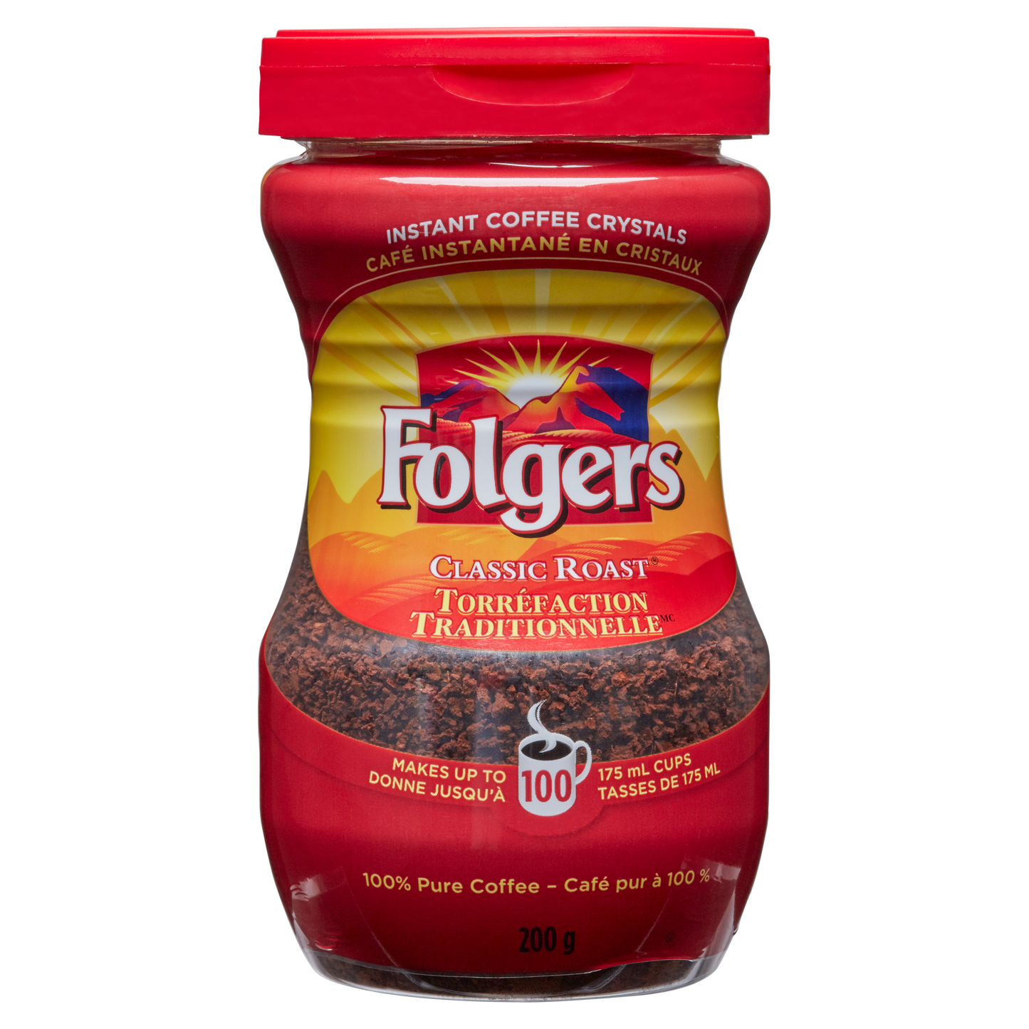 Folgers Classic Roast Instant Coffee (Various Sizes)