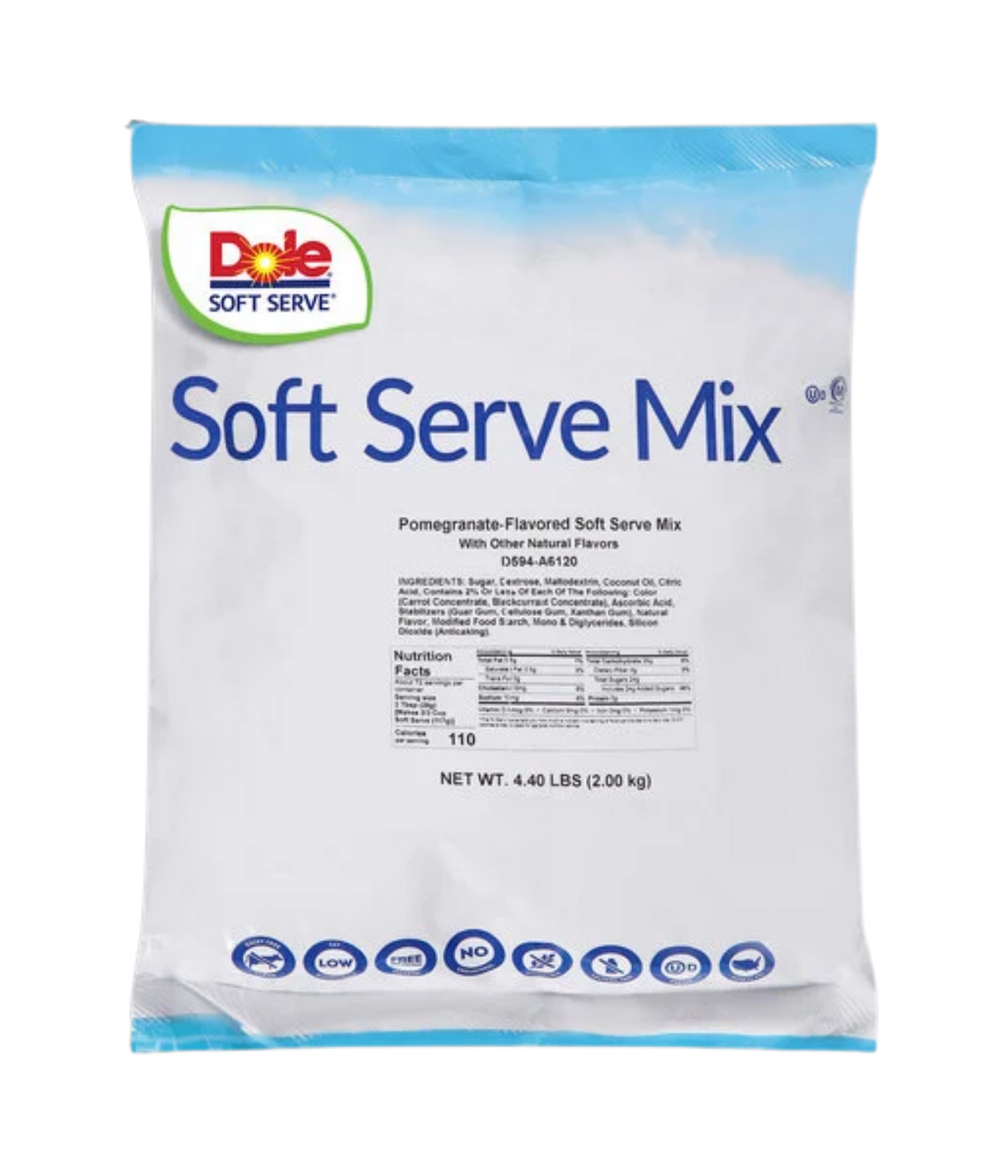 Dole Pomegranate Soft Serve Mix 4.4 lbs - 4 pack