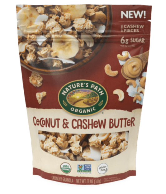 Nature's Path Organic - Gluten Free Crunchy Granola Coconut & Cashew Butter - 11 oz.