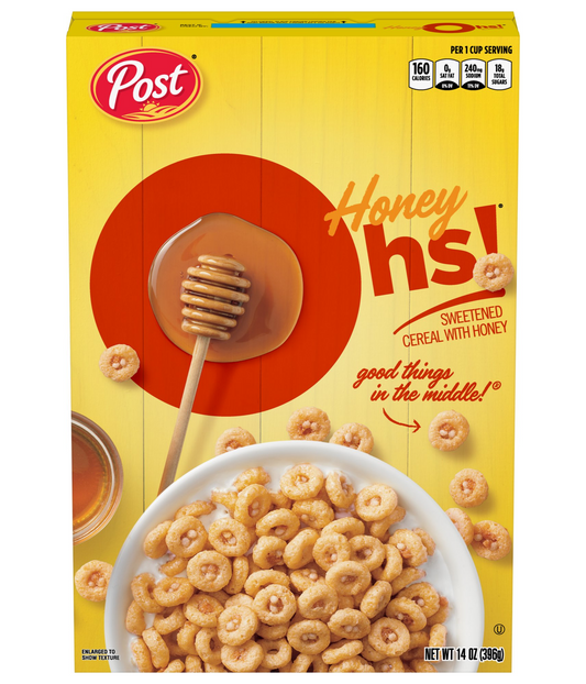 Honey Graham Oh's Breakfast Cereal 10.5 oz - 4 pack