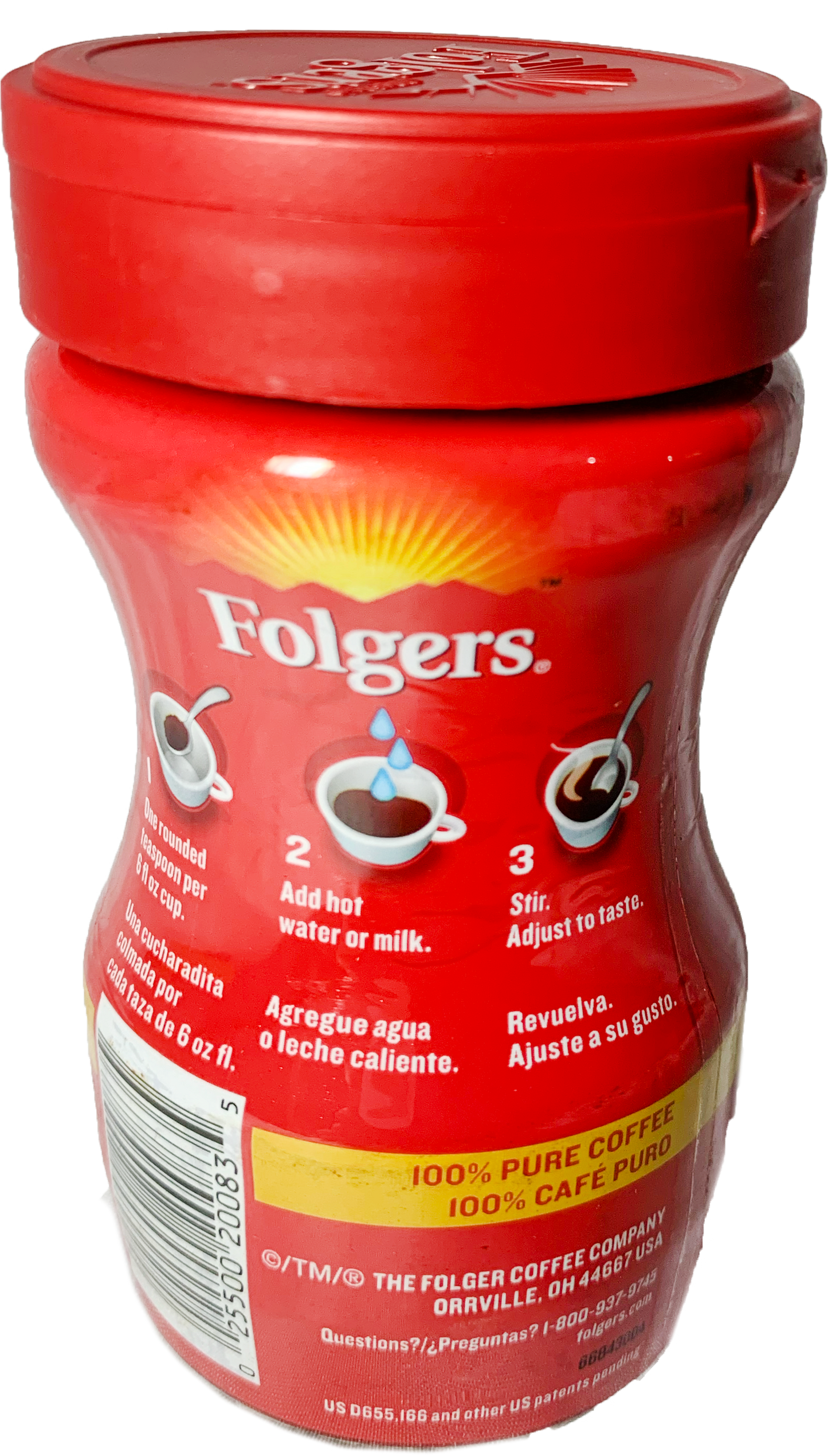 Folgers Classic Roast Instant Coffee (Various Sizes)