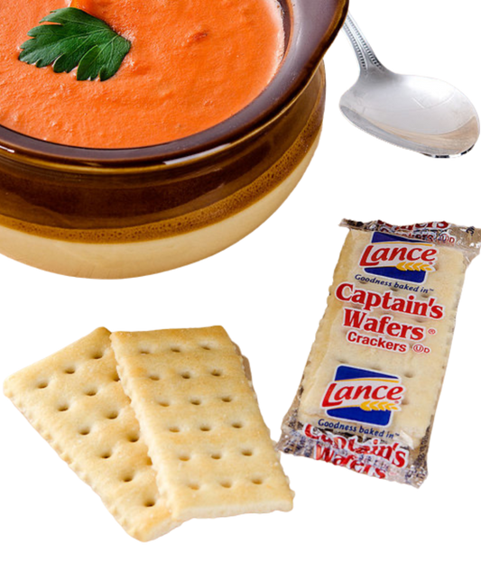 Lance Captain's Wafer Crackers - 500/Case