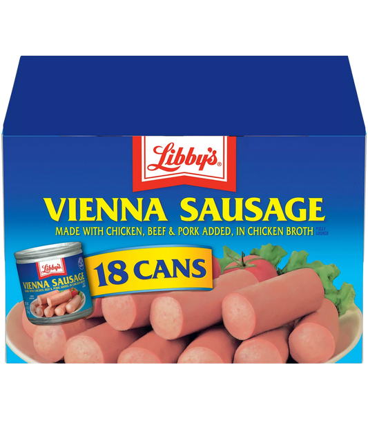Libby's Vienna Sausage, Canned Sausage 4.6 oz - 18 pack