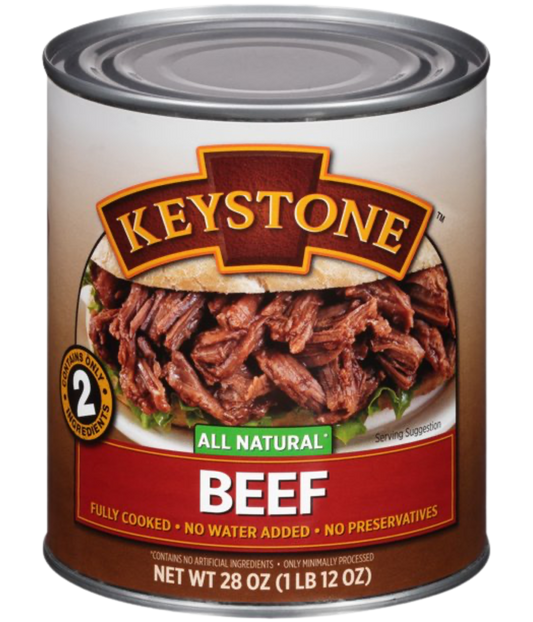 Keystone All Natural Beef, 28 oz Can