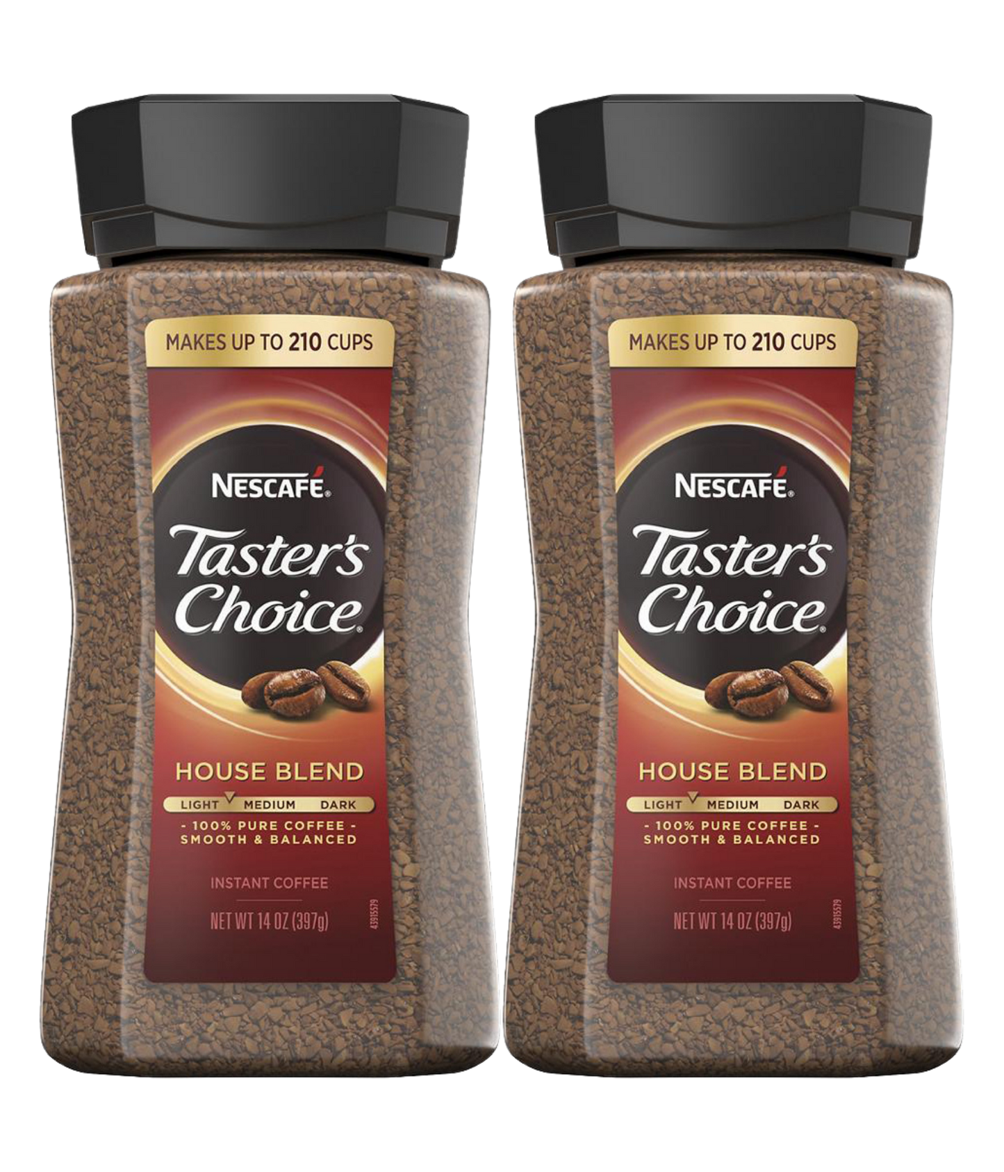 Taster's Choice Original Gourmet Instant Coffee 14 Oz (2 pack)