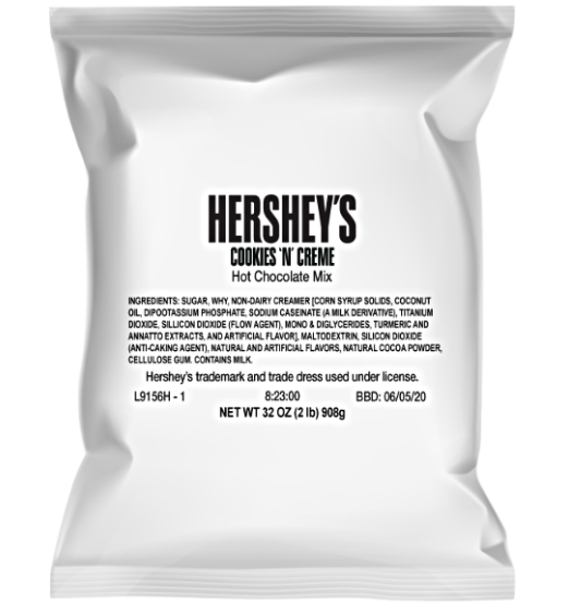 HERSHEY'S® Cookies 'n' Creme Hot Chocolate/Cappuccino Mix 2 lb.