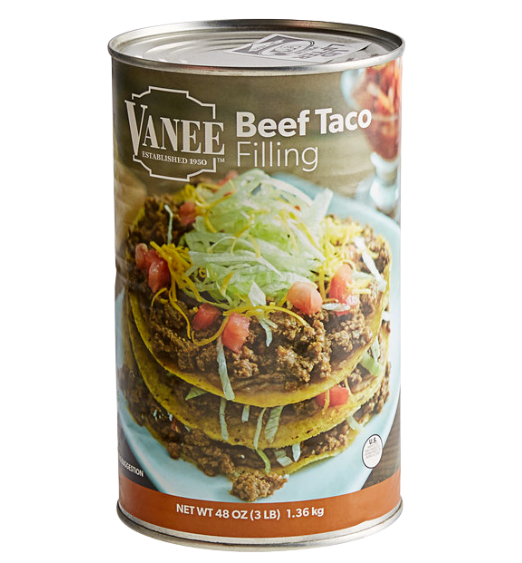 Vanee 48 oz. Beef Taco Filling