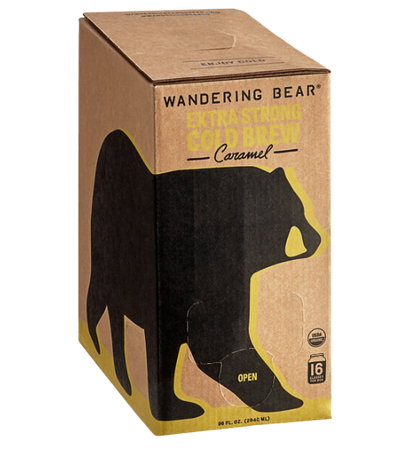 Wandering Bear Bag in Box Organic Caramel Cold Brew Coffee 96 fl. oz.