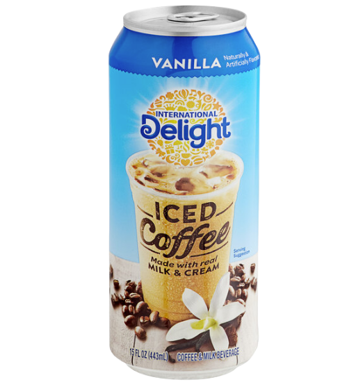 International Delight Vanilla Iced Coffee 15 fl. oz. - 12/Case