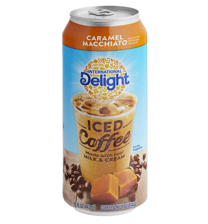 International Delight Caramel Macchiato Iced Coffee 15 fl. oz. - 12/Case