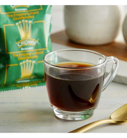 Crown Beverages Emperor's Blend Decaf Coffee Packet 2 oz. - 80/Case