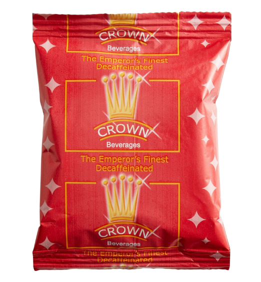 Crown Beverages Emperor's Finest Premium Blend Decaf Coffee Packet 2 oz. - 80/Case