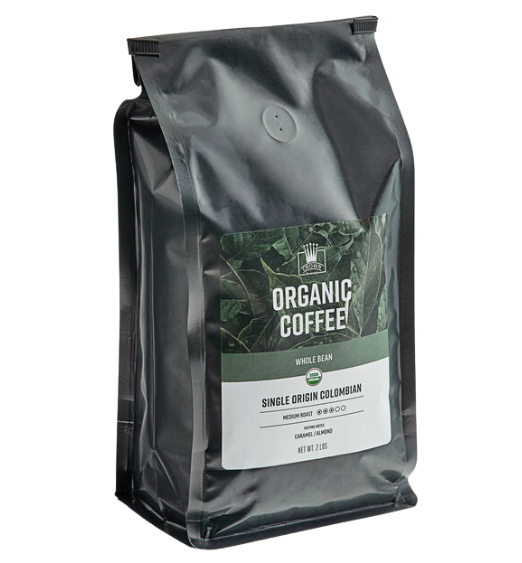 Crown Beverages Organic Single Origin Colombian Whole Bean Coffee 2 lb.