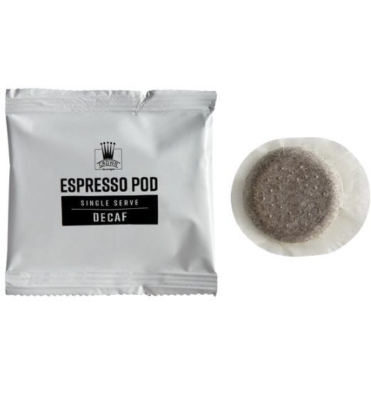 Crown Beverages Single Serve Decaf Espresso Pods - 100/Box