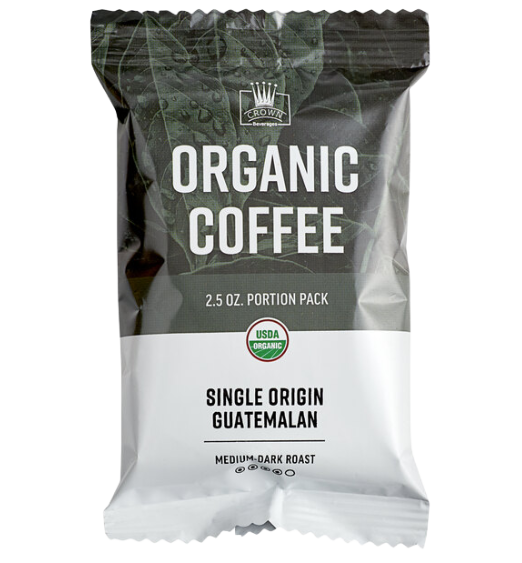Crown Beverages Organic Single Origin Guatemalan Coffee Packet 2.5 oz. - 24/Case