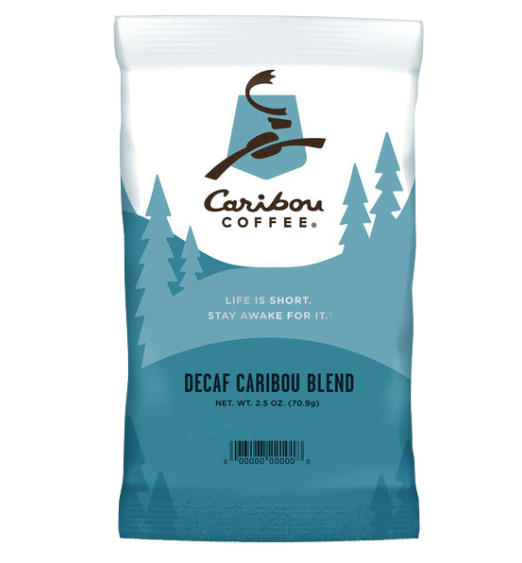 Caribou Coffee 2.5 oz. Caribou Blend Decaf Coffee Packet - 18/Case