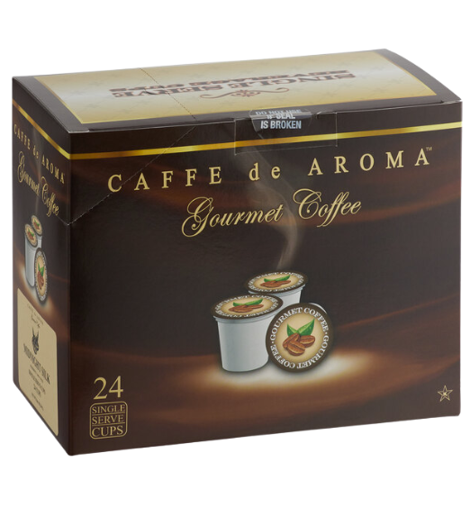 Caffe de Aroma Midnight Silk Coffee Single Serve Cups - 24/Box