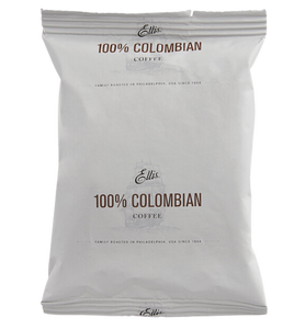 Ellis 100% Colombian Coffee Packet 2.5 oz. - 128/Case