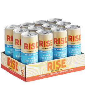 Rise Brewing Co. Organic Oat Milk Vanilla Nitro Cold Brew Coffee 7 fl. oz. - 12/Case