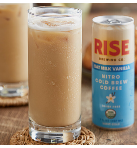 Rise Brewing Co. Organic Oat Milk Vanilla Nitro Cold Brew Coffee 7 fl. oz. - 12/Case