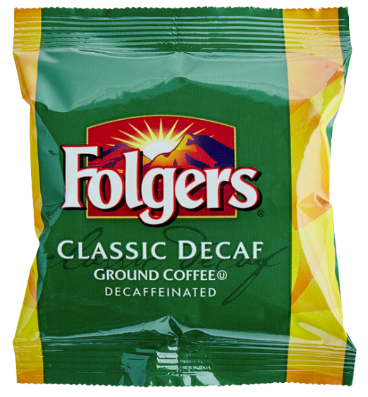 Folgers Classic Decaf Coffee Packet 1.5 oz. - 42/Case