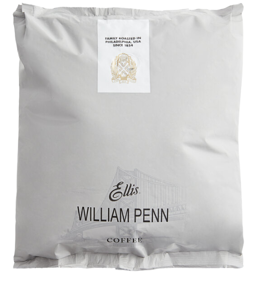 Ellis William Penn Whole Bean Coffee 2 lb. - 10/Case