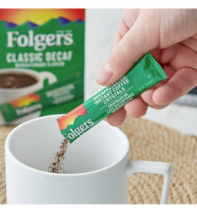 Folgers Classic Decaf Instant Coffee Packets - 72/Case