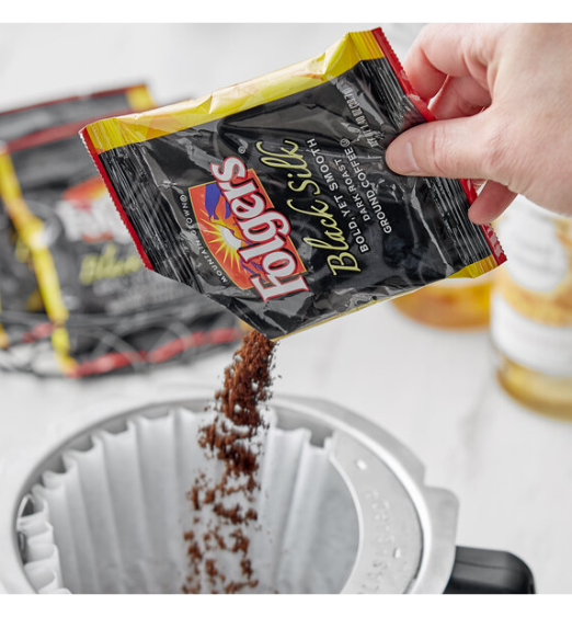 Folgers Black Silk Coffee Packet 1.4 oz. - 42/Case