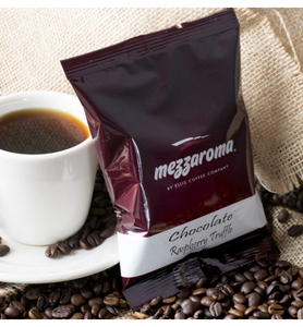Ellis Mezzaroma 2.5 oz. Chocolate Raspberry Truffle Coffee Packet - 24/Case