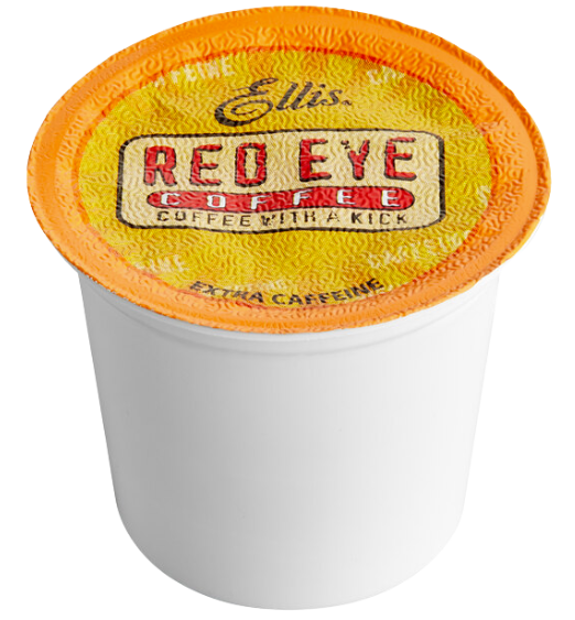 Ellis Red Eye High Caffeine Coffee Single Serve Cups - 24/Box