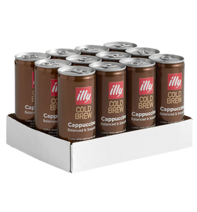 illy Cold Brew Latte Cappuccino 8.45 fl. oz. - 12/Case